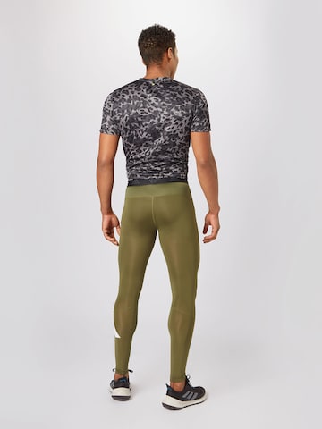 ADIDAS PERFORMANCE Skinny Fit Спортен панталон в зелено