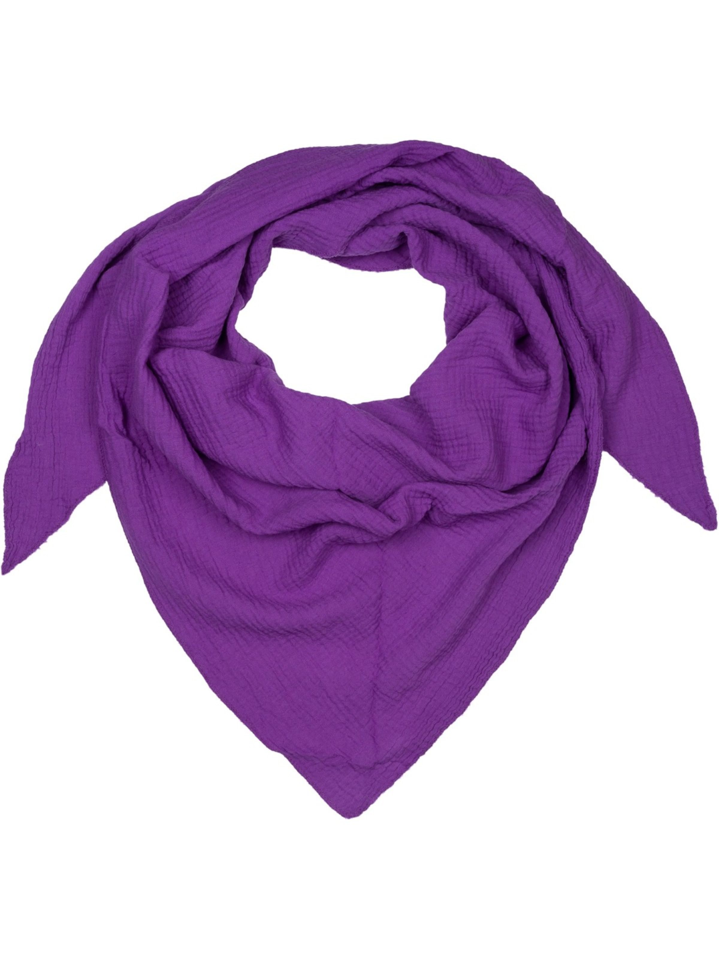 styleBREAKER Tuch 'Musselin Dreiecktuch Einfarbig'‌‌‌‌‌‌‌ in pflaume, Produktansicht