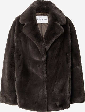 STAND STUDIO Winter Coat in Brown: front