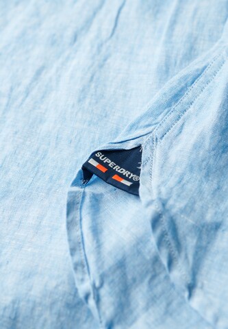 Superdry Regular fit Button Up Shirt in Blue