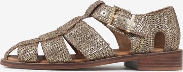 BRONX Sandals 'Next-Wagon' in Gold: front