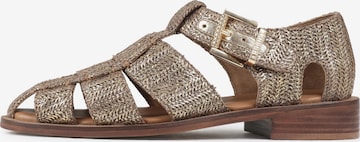 BRONX Sandals 'Next-Wagon' in Gold: front