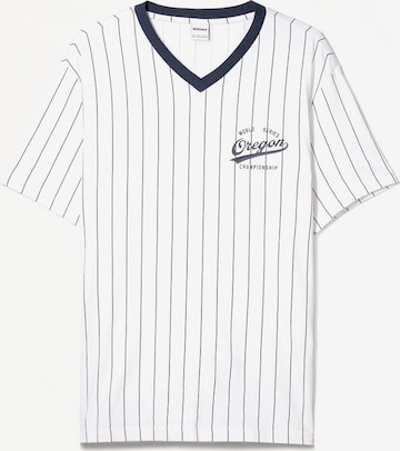 Bershka Koszulka w kolorze biały: przód