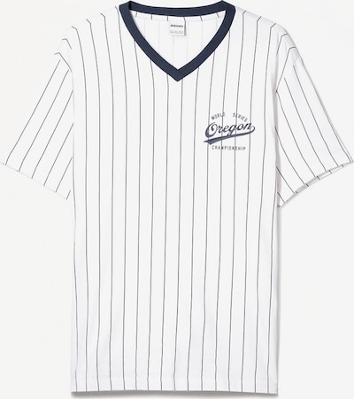 Bershka Majica u mornarsko plava / crna / bijela, Pregled proizvoda