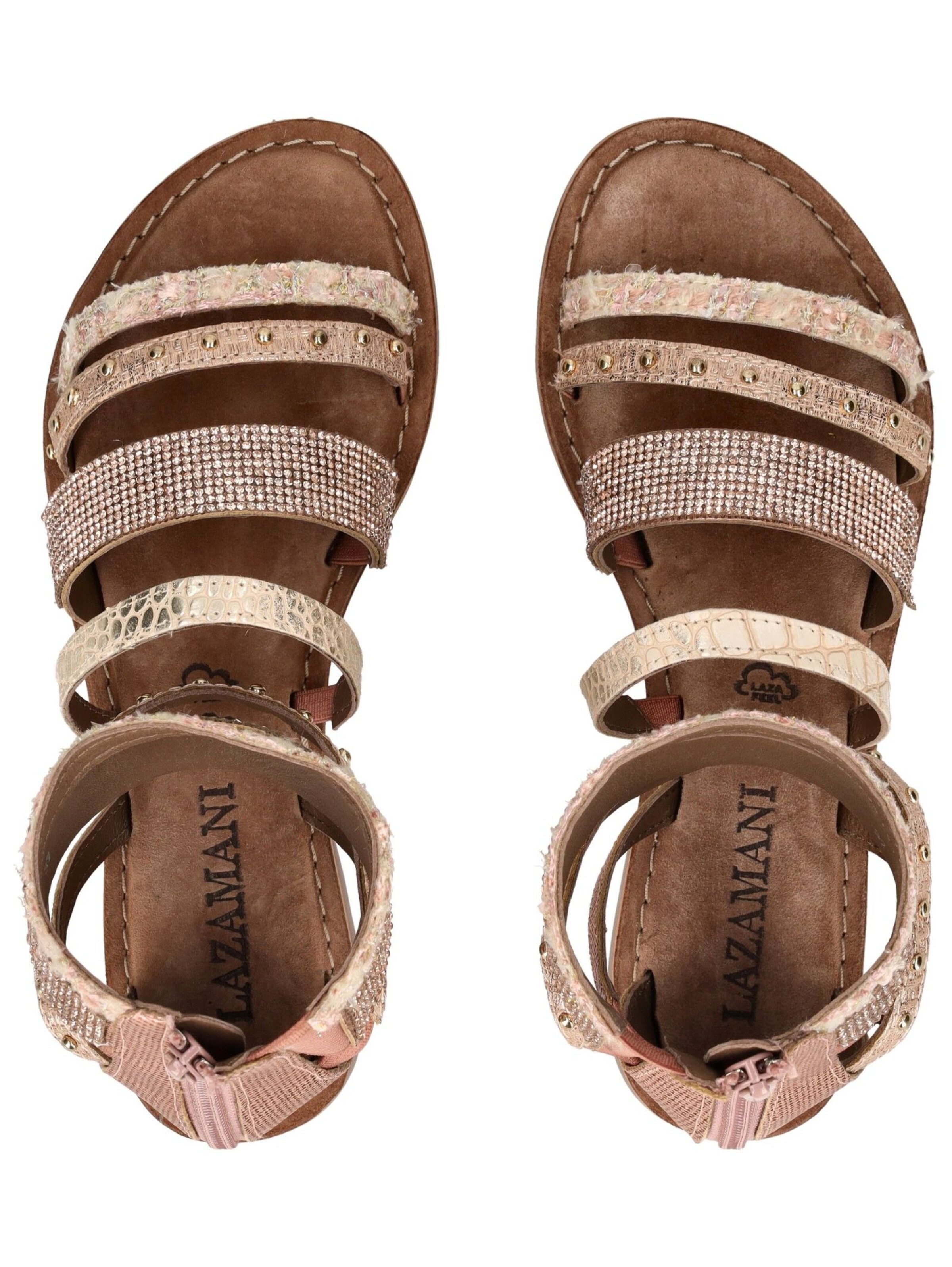 Sandales à lanières LAZAMANI en rose