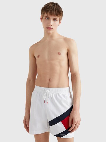 Tommy Hilfiger Underwear Board Shorts in White: front