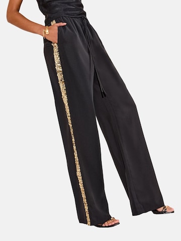 Friends Like These Regular Trousers in Black: front