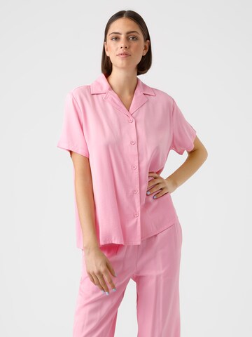 VERO MODA Blouse 'VIKITIKA' in Roze: voorkant