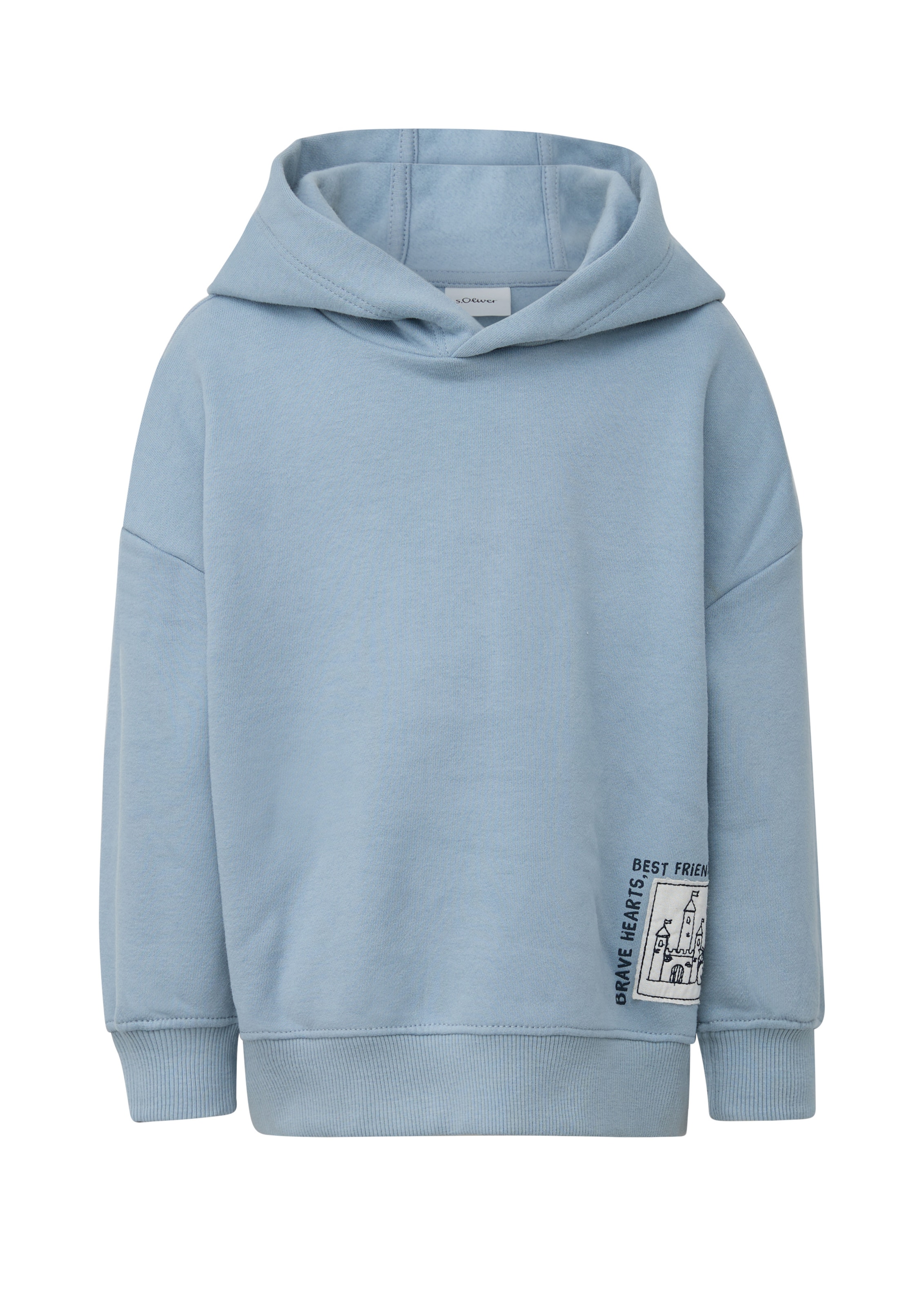 s.Oliver Sweatshirt in Blauw: voorkant