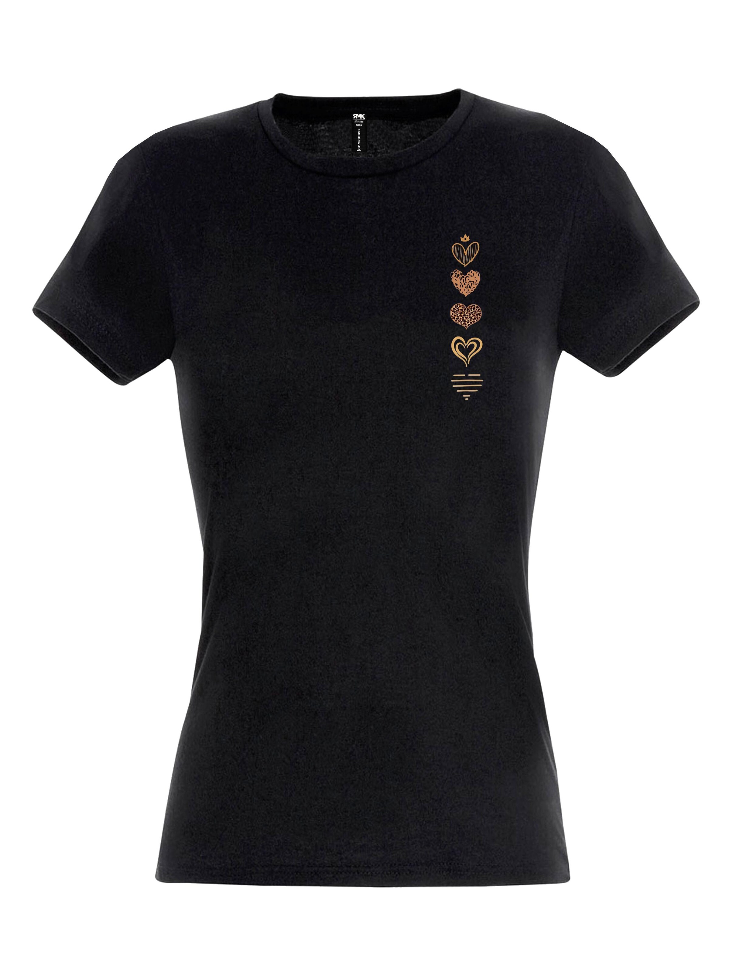 RMK Shirt 'Corazón' in Black: front