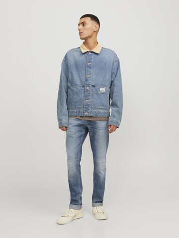 JACK & JONES - Slimfit Calças de ganga 'GLENN WARD' em azul