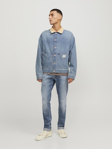 JACK & JONES Slimfit Jeans 'GLENN WARD' in Blauw