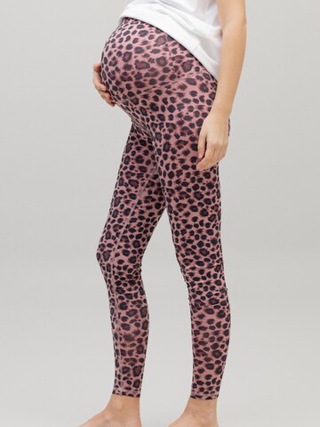 Hey Honey Leggings 'Maternity' in Lila: Vorderseite