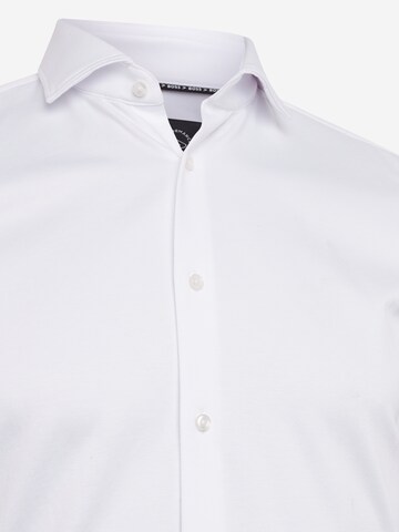 Slim fit Camicia business 'HANK' di BOSS in bianco