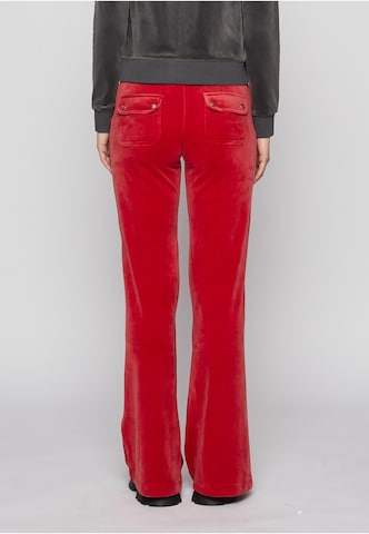 Juicy Couture Flared Broek 'Layla' in Rood