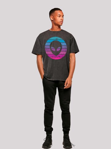 T-Shirt 'Alien Kopf' F4NT4STIC en noir