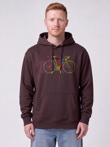 Watapparel Sweatshirt ' Fahrräder ' in Rood: voorkant