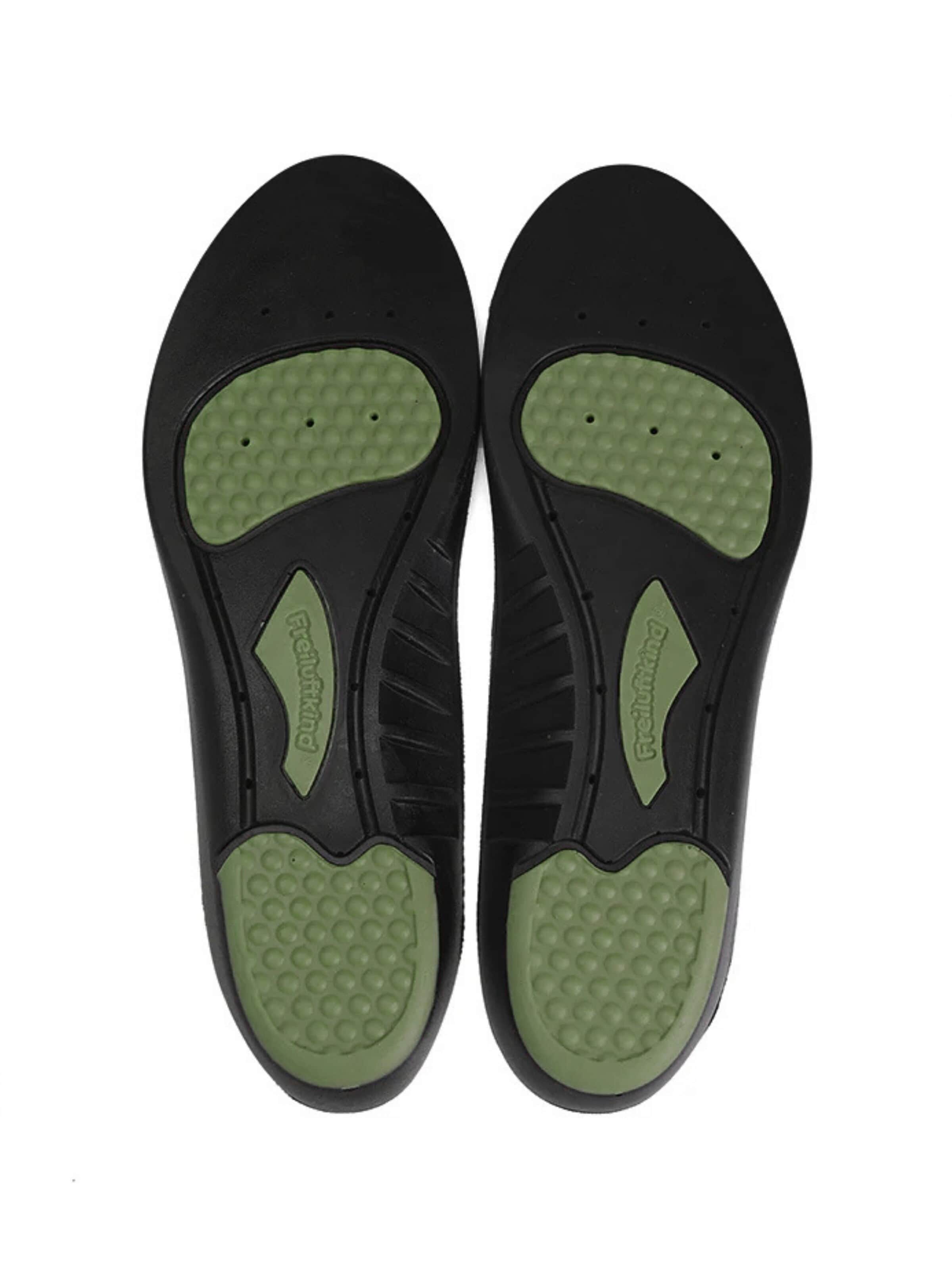 Freiluftkind Shoe Accessories 'ErgoFlex-Einlegesohlen - Sohlenhöhe: 4-12mm' in Black: front