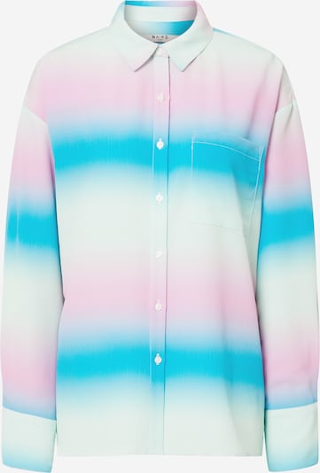 Camicia da donna NA-KD di colore azzurro / blu cielo / rosa, Visualizzazione prodotti