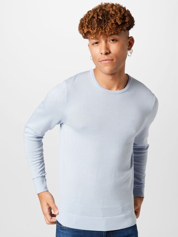 Pull-over Calvin Klein en bleu : devant