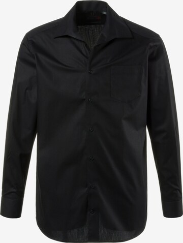 JP1880 Comfort fit Button Up Shirt in Black: front