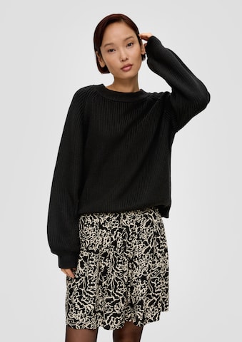 s.Oliver Pullover in Schwarz: Vorderseite