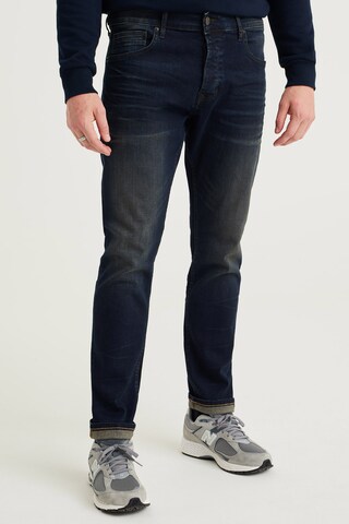 WE Fashion Slim fit Jeans in Blue: front