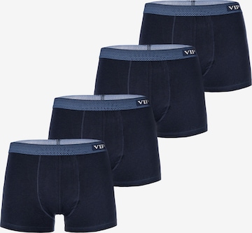 VIP Retro Boxer ' Premium Jersey Stretch ' in Blau: Vorderseite