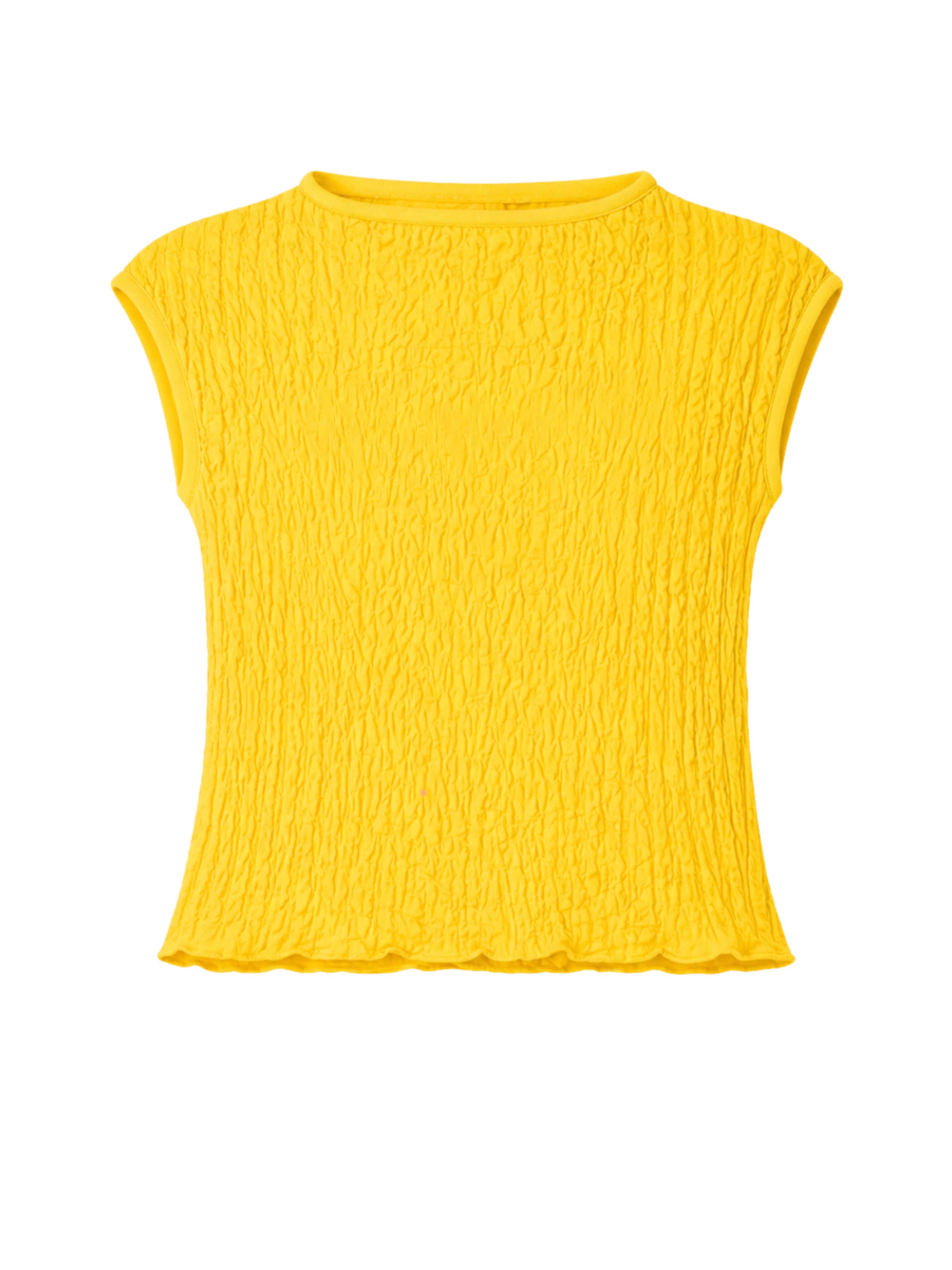 Süel knitwear Sticktop 'Wrinkled Texture'‌‌‌‌ in Gelb: Vorderseite