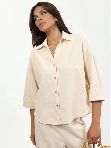 Qu Style - Camisa em mistura de cores