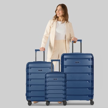 D&N Kofferset 'South Dakota' in Blauw