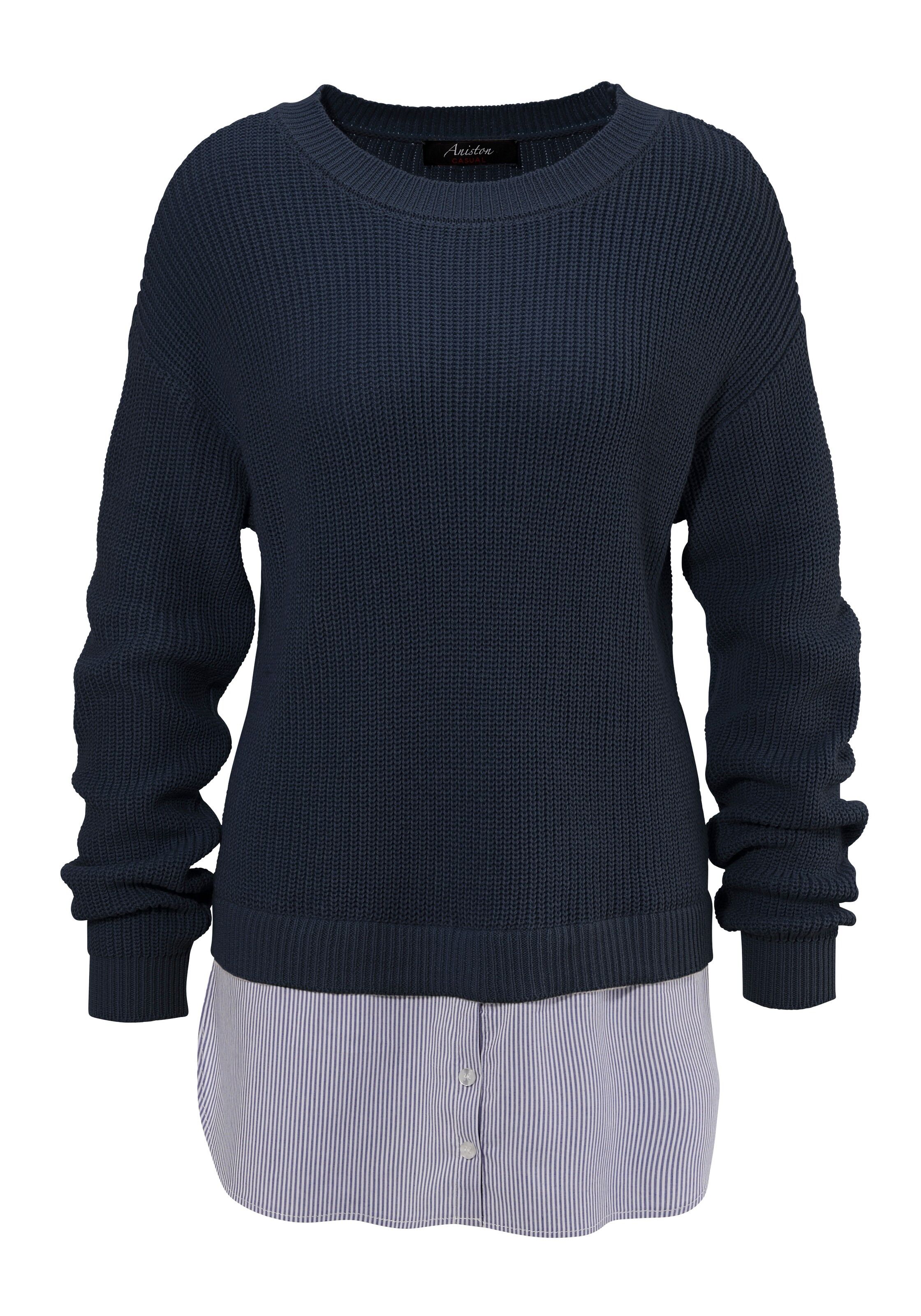 Aniston CASUAL Pullover in Blau: Vorderseite
