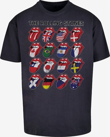 T-Shirt 'The Rolling Stones Voodoo Lounge Tongues' F4NT4STIC en bleu : devant