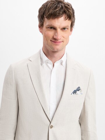 Nils Sundström Regular fit Business-colbert in Beige