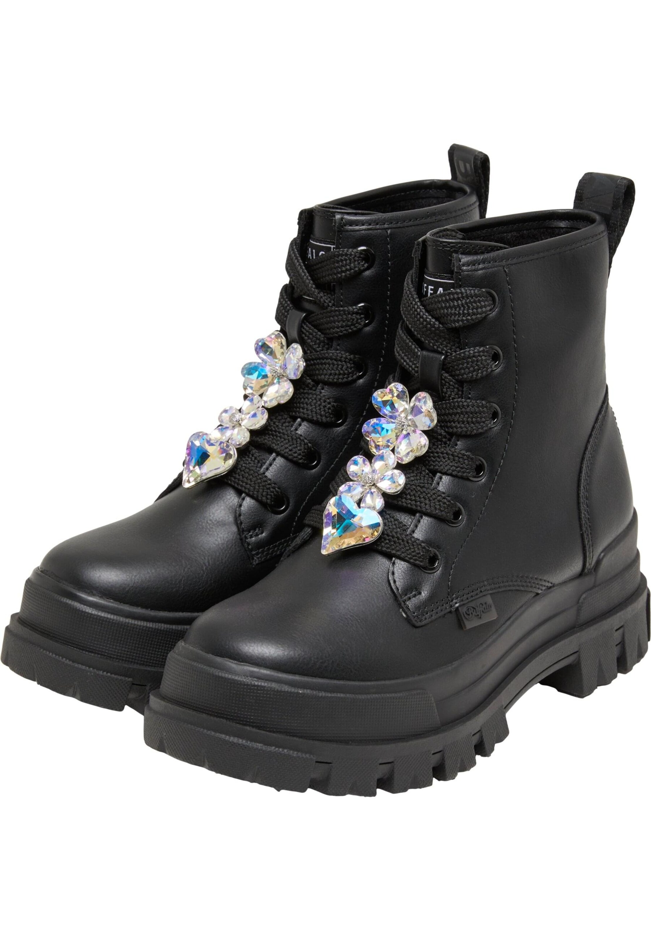 Stivaletto stringato 'Aspha Rld Ice' di BUFFALO in nero
