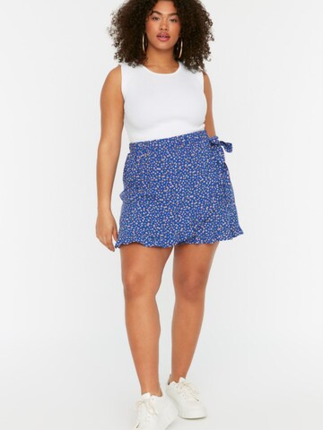 Trendyol Curve - Falda en azul