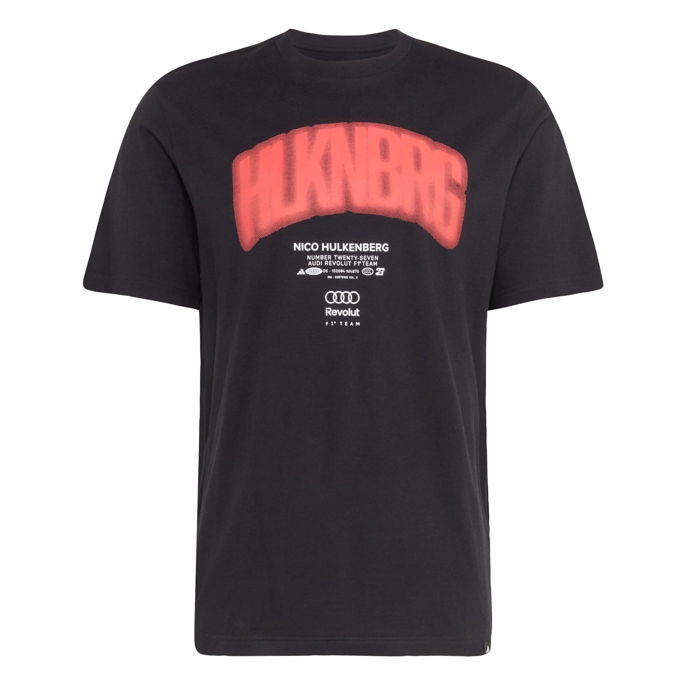 ADIDAS PERFORMANCE - Camiseta funcional 'Audi Formula One Team Nico Hülkenberg' en negro: frente