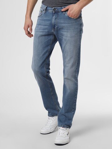 Finshley & Harding Slimfit Jeans 'Lewis' in Blau: predná strana