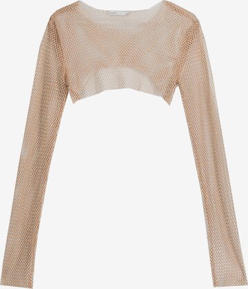 Bershka Shirt in Beige: front