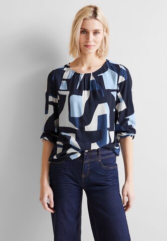 STREET ONE Blouse in Blue: front