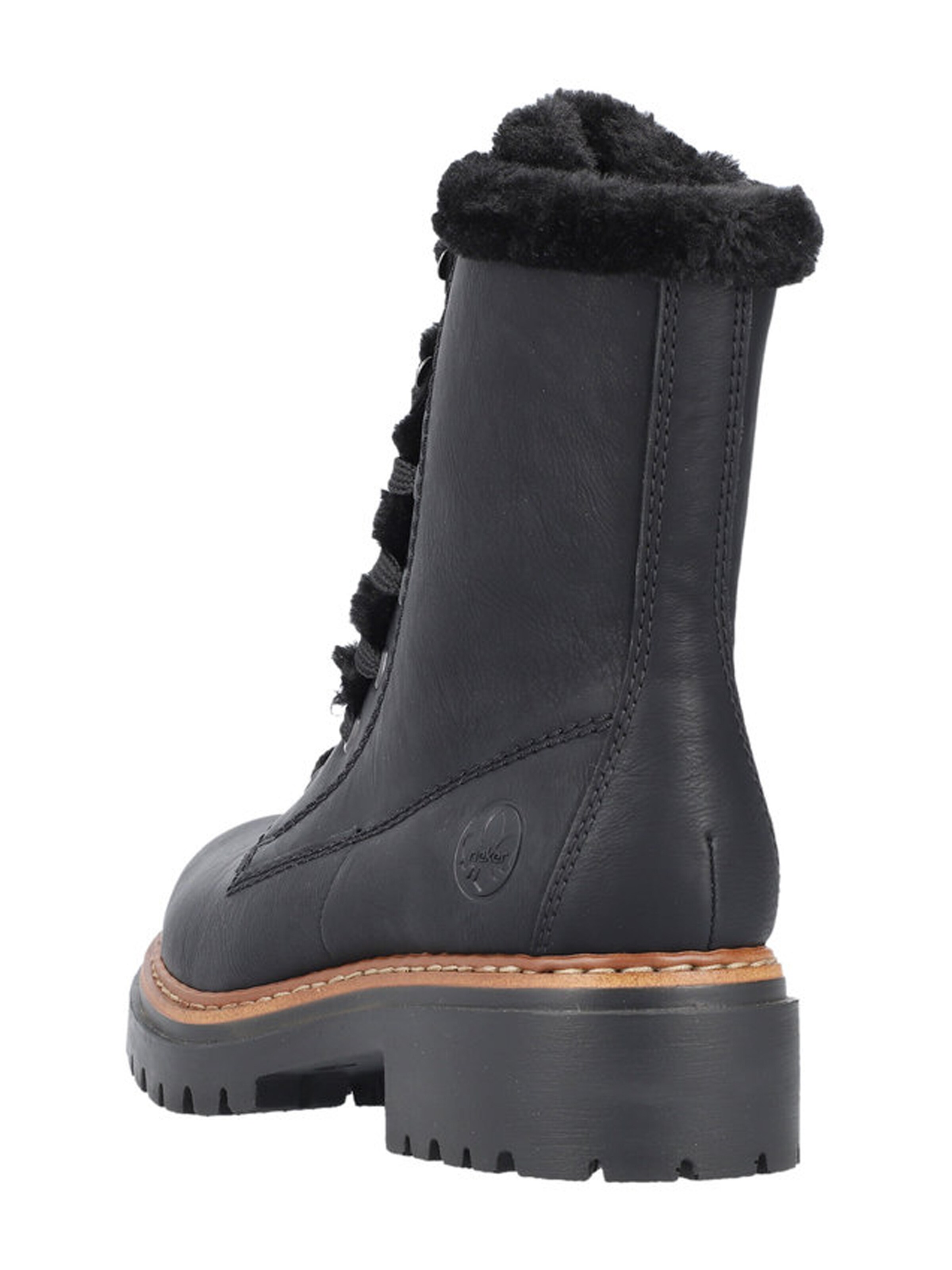 Rieker Snørestøvletter i sort