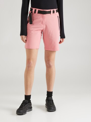 Regular Pantalon outdoor CMP en rose : devant
