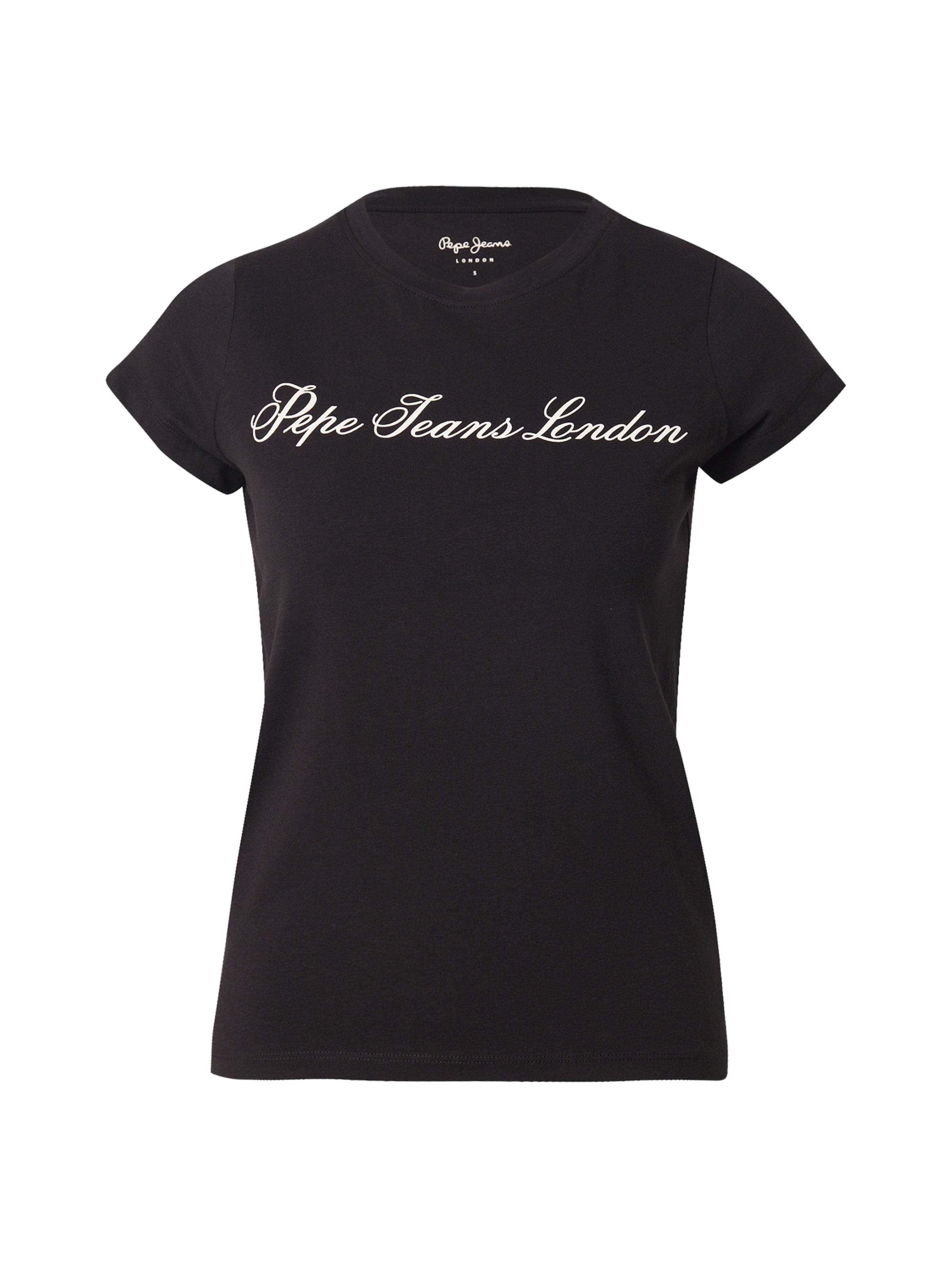 Pepe Jeans - Camiseta en negro: frente
