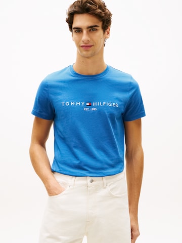 TOMMY HILFIGER - Regular Fit Camisa em azul: frente