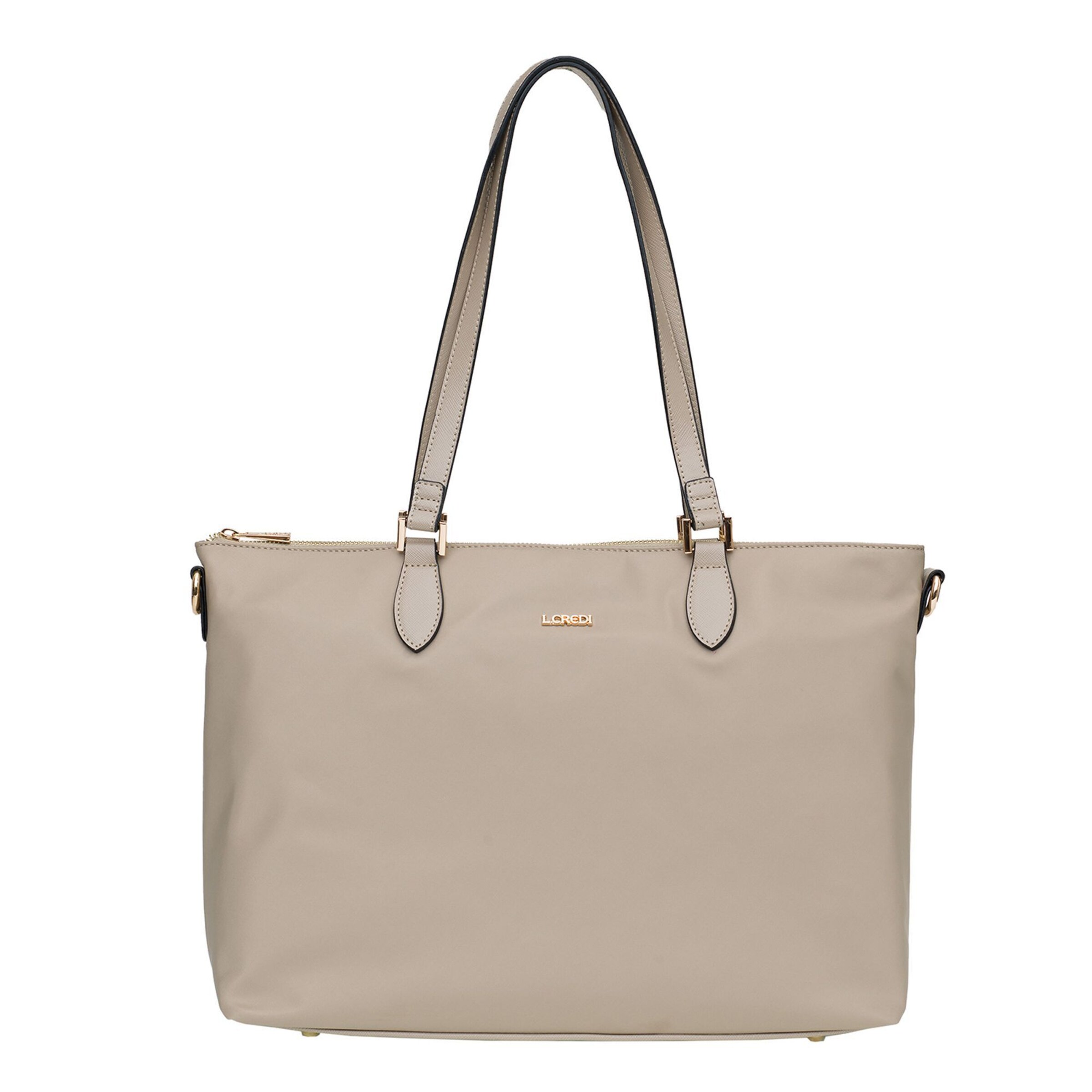 L.CREDI Shopper 'Alena' in Beige: front