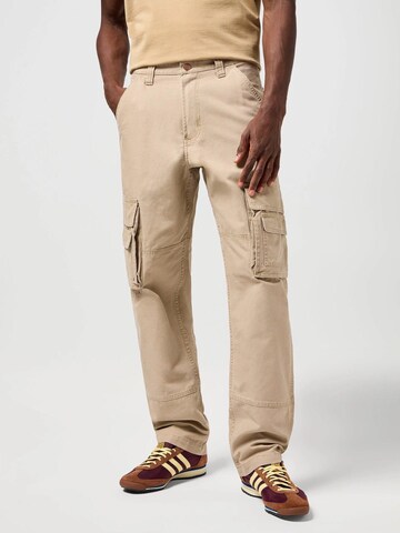 WRANGLER Loosefit Cargobroek 'CJ REL CARGO' in Beige