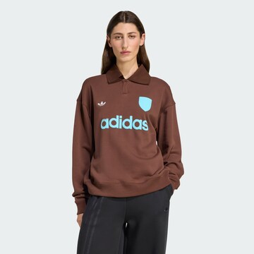 Sweat-shirt ADIDAS ORIGINALS en marron : devant
