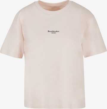 Miss Tee Shirt 'Heartbreaker Lovetaker' in Pink: front