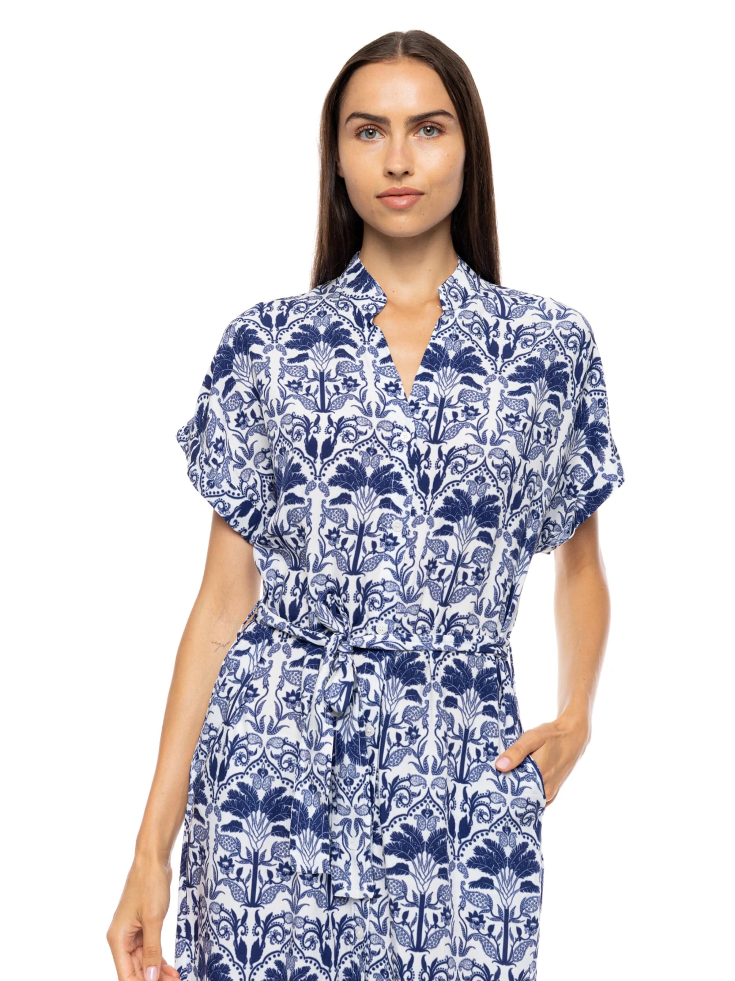 Pink Label Sommerkleid 'TROPICAL'‌‌‌‌‌‌ in Blau