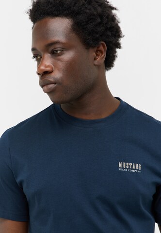 MUSTANG T-Shirt 'Style Austin' in Blau